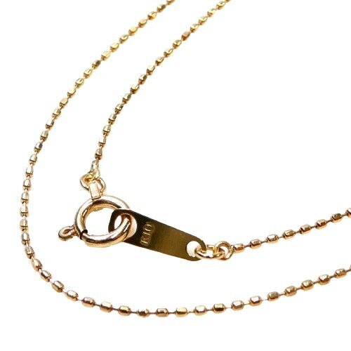 【K10】 チェーン ネックレス 40cm イエローゴールド 10金 yellow gold chain necklace 【ネコポスOK】◇J