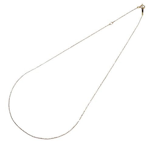 【K10】 チェーン ネックレス 40cm イエローゴールド 10金 yellow gold chain necklace 【ネコポスOK】◇J