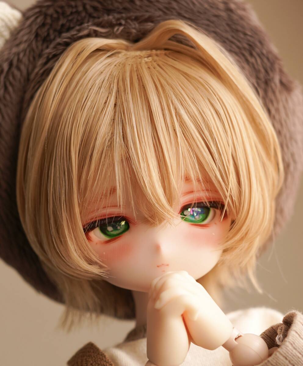 日本最大級 にゃぽ】DDH-27 カスタムヘッド+デカールアイ2 セミホワイト肌 パーツ