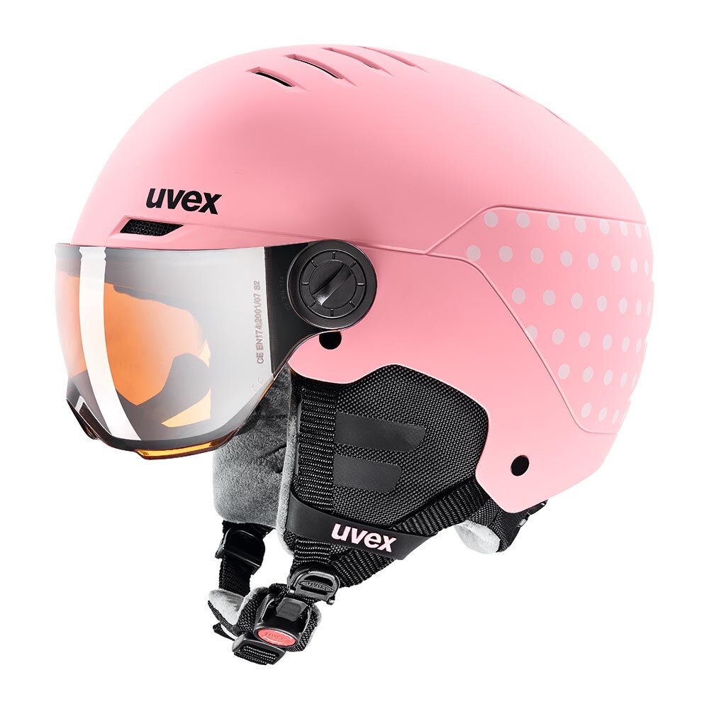25UVEX rocket jr. visor ピンクコンフェティマット 51-55cm 25UVEX rocket jr. visor ピンクコンフェティマット 51-55cm