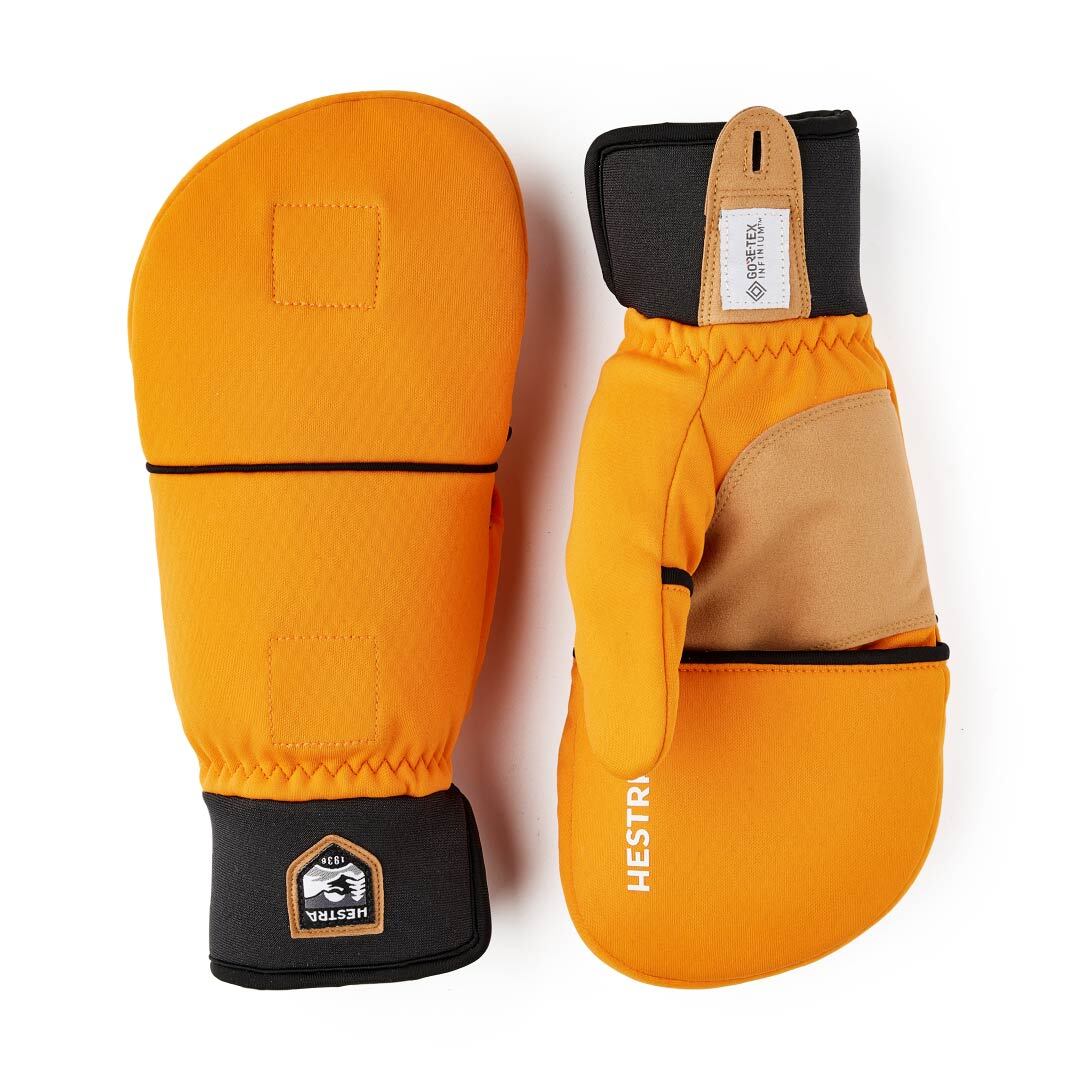 HESTRA 35141 Windstopper Pullover Mitt　Color:Orange　SIZE：7　定価￥13200
