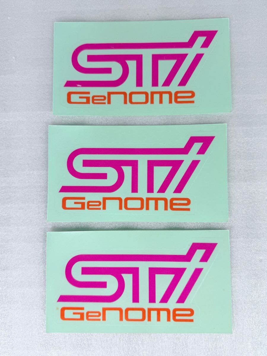  редкий быстрое решение SUBARU Subaru STi genome стикер 3 шт. комплект scuba legacy Impreza BP5 BL5 BE5 GC8 геном Impreza Legacy переводная картинка 