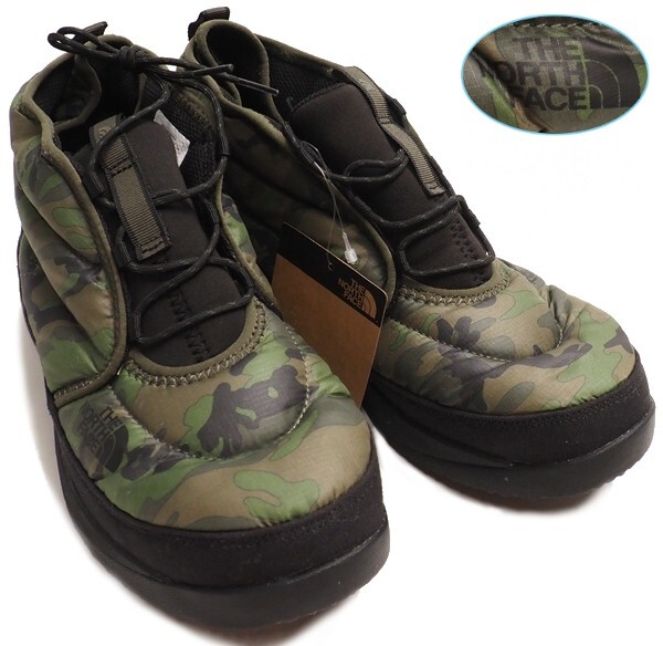 新品正規14900円 ノースフェイス Nuptse Chukka 防寒 チャッカブーツ 26cm タイムブラッシュウッドカモ(TK)