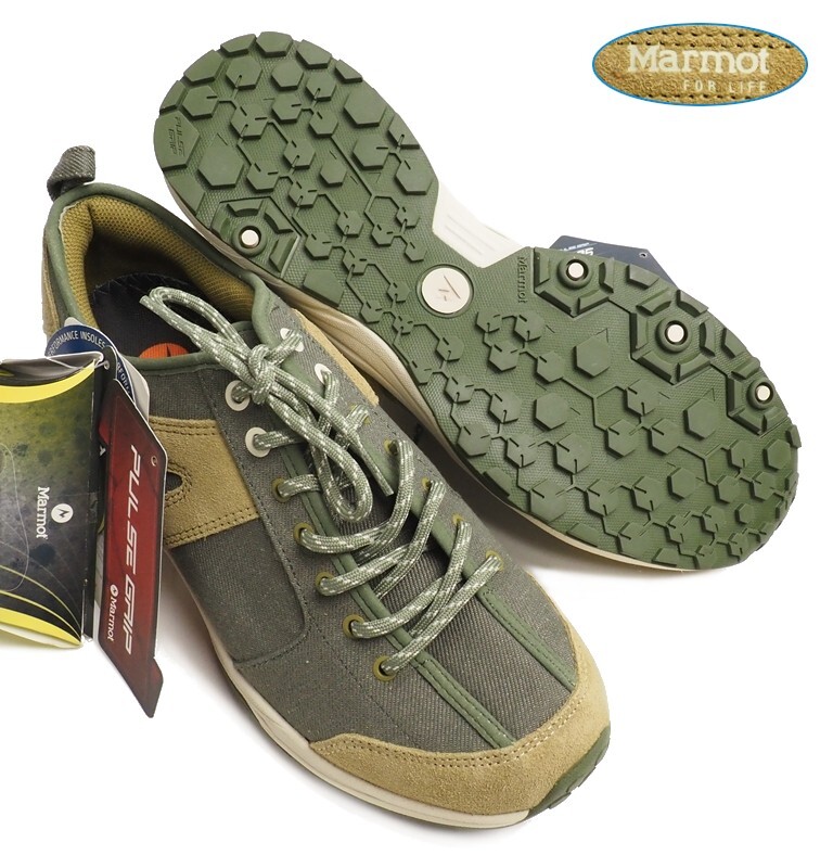 新品正規14900円 Marmot マーモット 海外限定 GUSTO トレッキング シューズ/スニーカー 28cmカーキ(KH) SHX5904