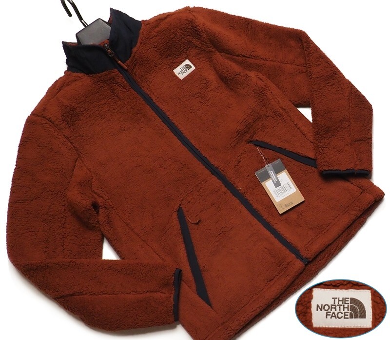 新品正規 ノースフェイス USA企画 CAMPSHIRE FULL ZIP ボアフリース/ジャケット メンズUS:XL JPN:XXL ブラウン(BRI) 直営店購入