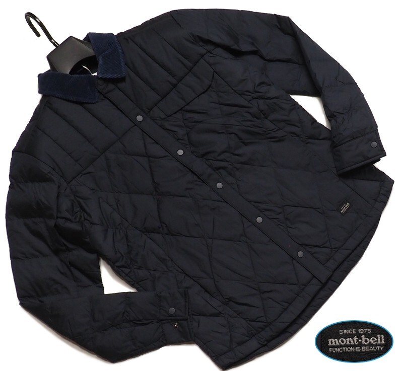新品正規 mont-bell モンベル 海外限定 DWR撥水 comfortemp高機能中綿 Ethan パディングジャケット 95(M)ネイビー(DARK NAVY) FMIJ612