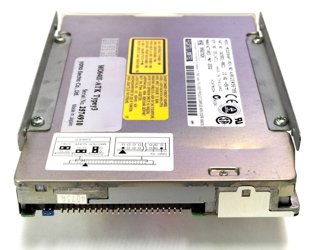 Fujitsu MCG3064AP 640MB 薄型MOドライブ IDE接続