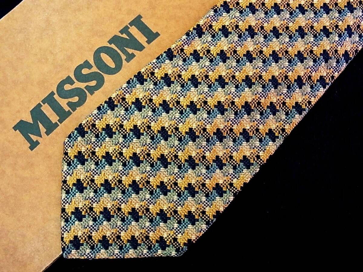 ★*:.【新品N】0293 ミッソーニ【色の魔術師☆ＭＩＳＳＯＮＩ】ネクタイ