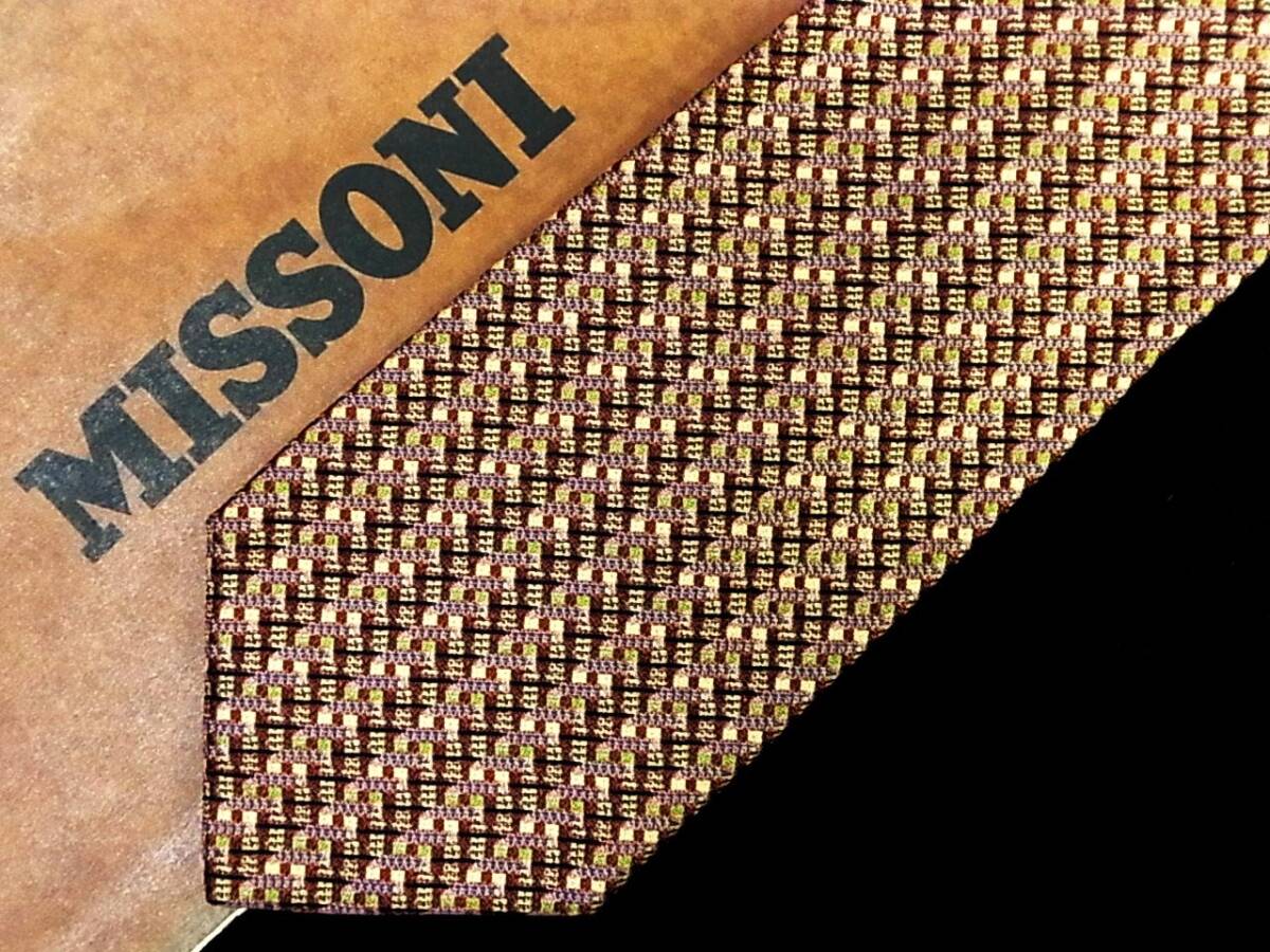 ★*:.【新品N】0505 ミッソーニ【色の魔術師☆ＭＩＳＳＯＮＩ】ネクタイ