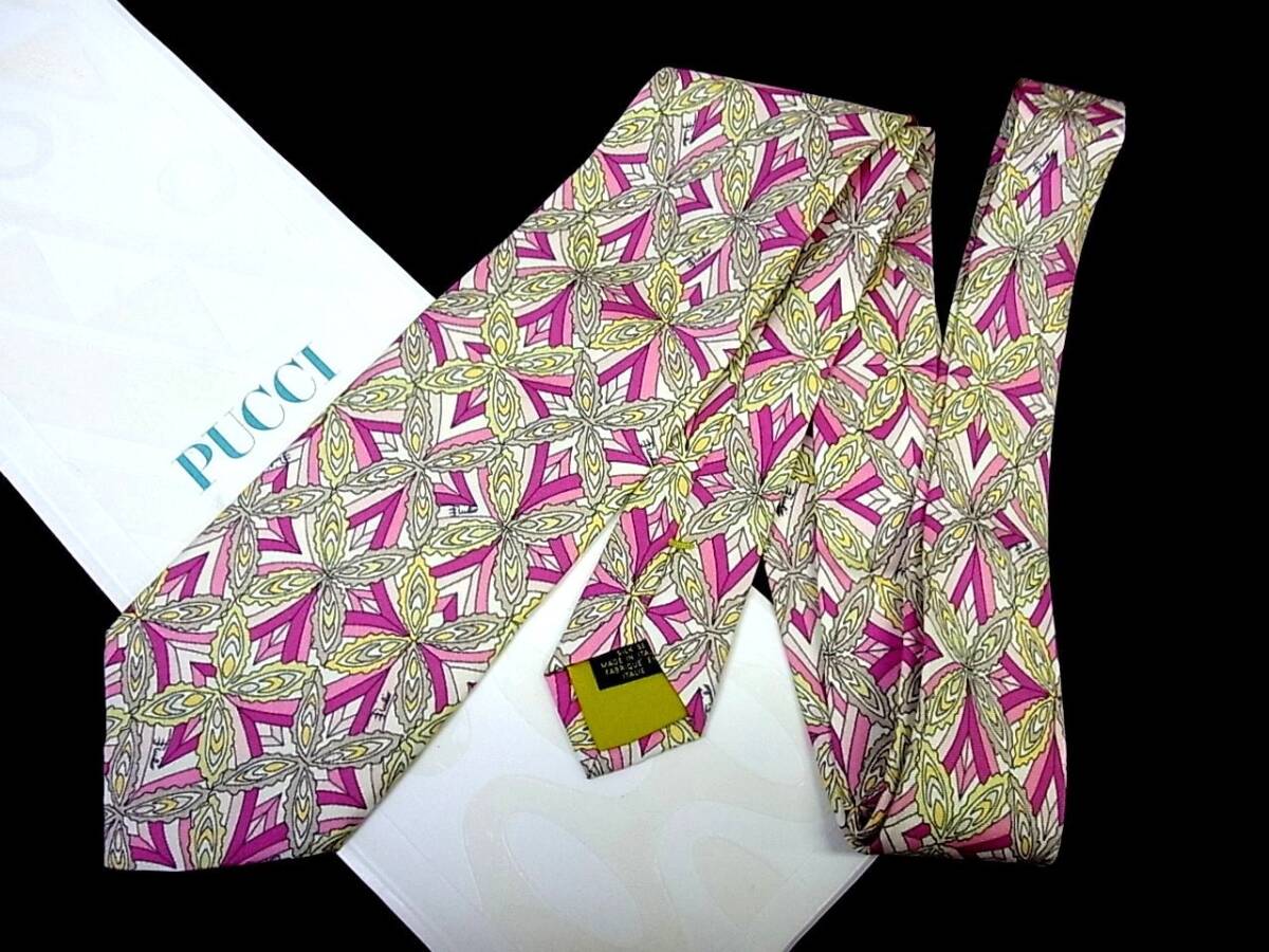 ?:.*:2247【美品】エミリオプッチ【ロゴ入】ネクタイ