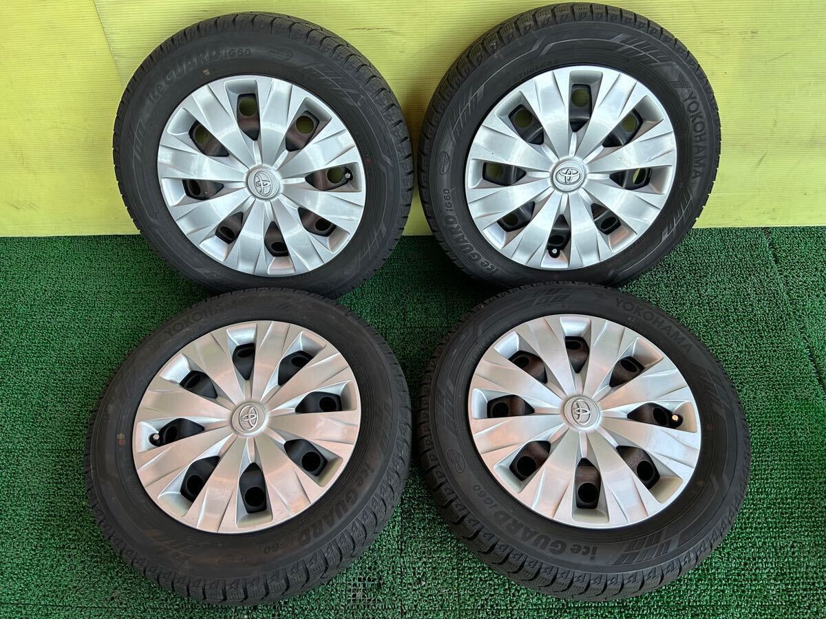 175/65R15 2022年スダットレス ヨコハマiceGUARD IG60 ４本セット　トヨタアクア NHP10 刻印WM 4穴 PCD100 15X5J ET+39 ハブ54mm 山薄い
