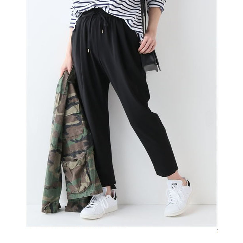 SLOBE IENA　ウエストドロストトラックパンツ