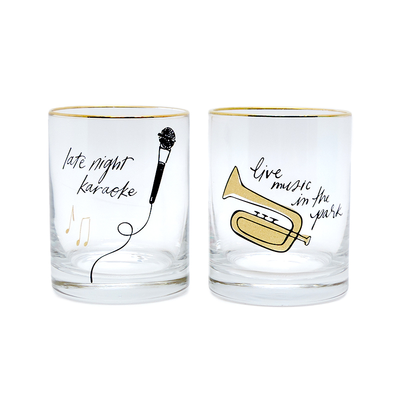 ［飯能本店］Kate Spade ケイトスペード ペアグラス グラス ガラス ゴールド レディース・メンズ DH71486