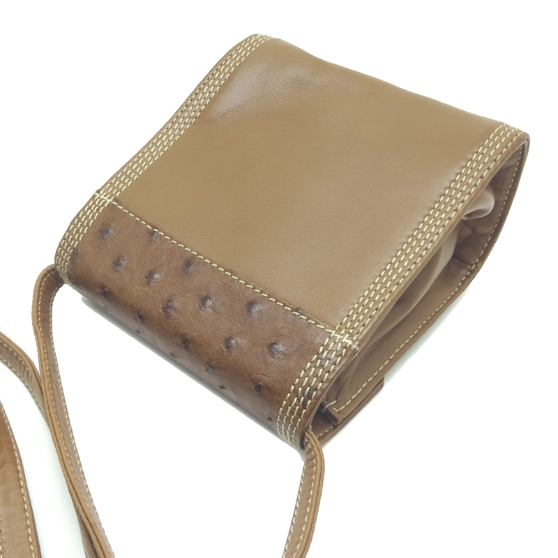［飯能本店］LOEWE ロエベ ショルダーミニポーチ ポーチ ラムスキン ブラウン レディース?メンズ DH75505