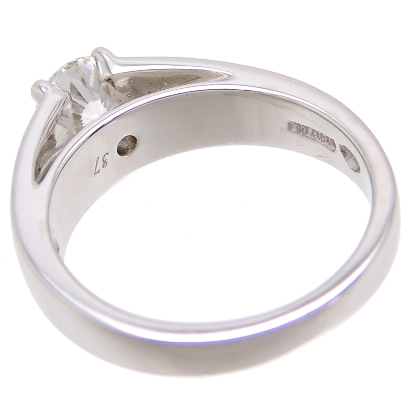 ［銀座店］BVLGARI ブルガリ 0.71ct ダイヤモンド グリフ ソリテール リング・指輪 Pt950プラチナ 10号 レディース DH76228_画像3