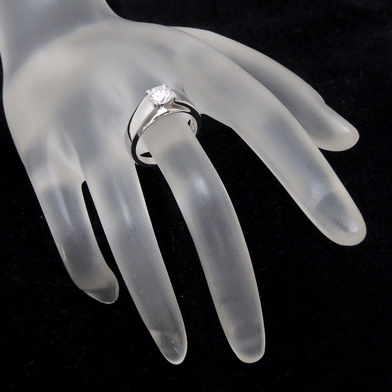 ［銀座店］BVLGARI ブルガリ 0.71ct ダイヤモンド グリフ ソリテール リング・指輪 Pt950プラチナ 10号 レディース DH76228_画像8