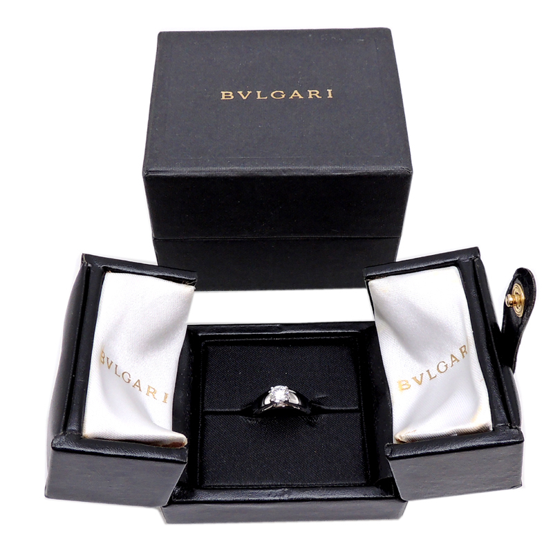 ［銀座店］BVLGARI ブルガリ 0.71ct ダイヤモンド グリフ ソリテール リング・指輪 Pt950プラチナ 10号 レディース DH76228_画像9