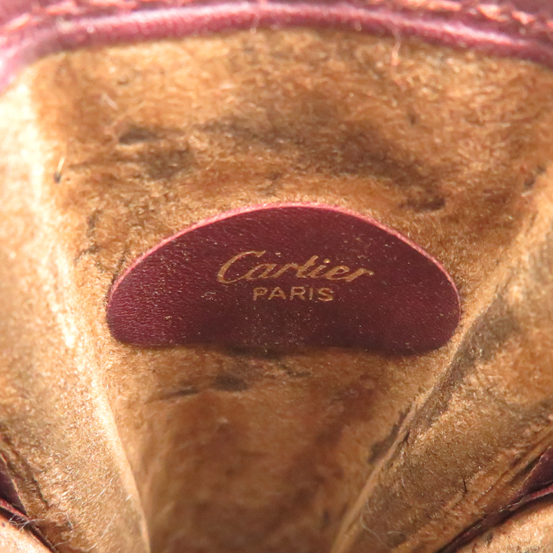 ［飯能本店］CARTIER カルティエ マストライン メガネケース その他小物 カーフ ボルドー レディース DH82218