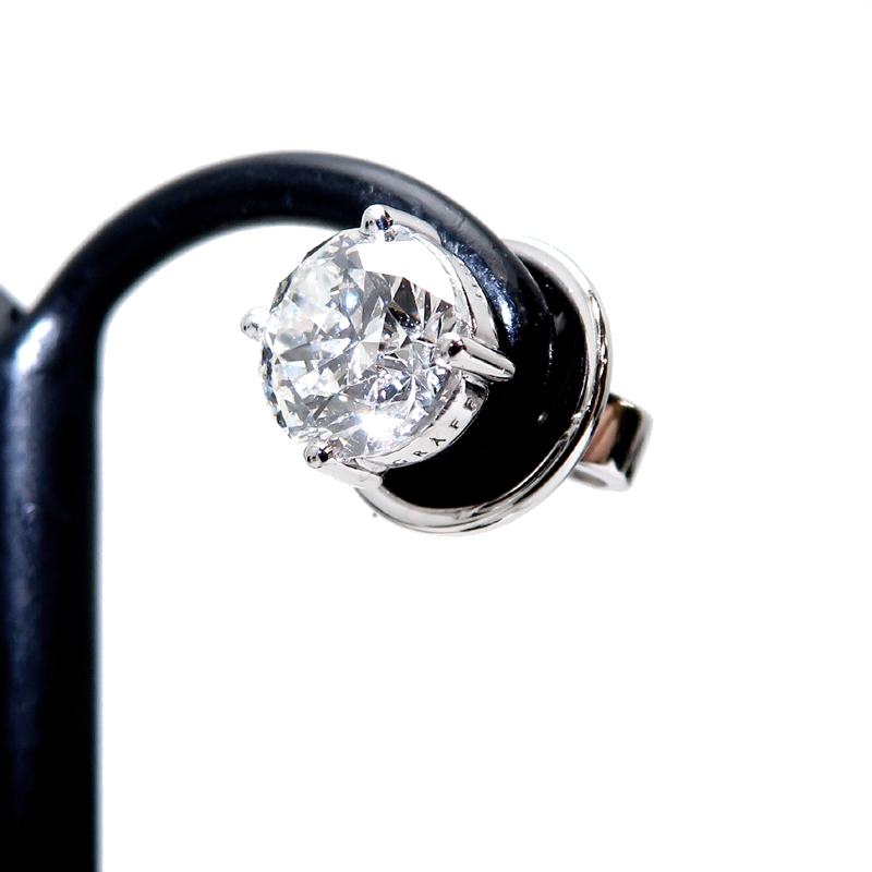 ［銀座店］GRAFF グラフ 0.70ct ラウンド ダイヤモンド スタッド ピアス 750ホワイトゴールド レディース DH81465
