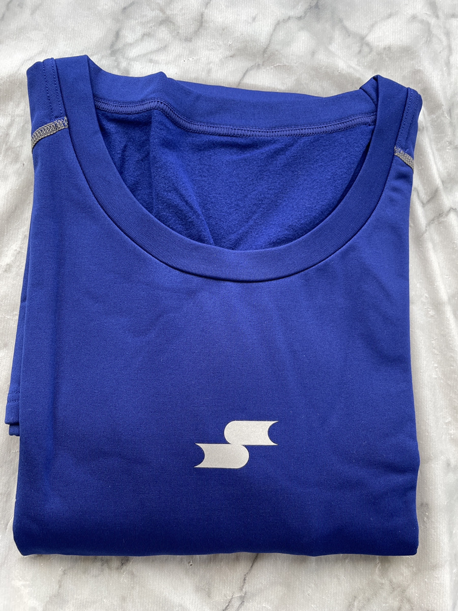 [es SK ] нижняя рубашка SCβ тепловое хранение мягкость low шея длинный рукав Fit нижний SCBE230LL D голубой (63) O размер 