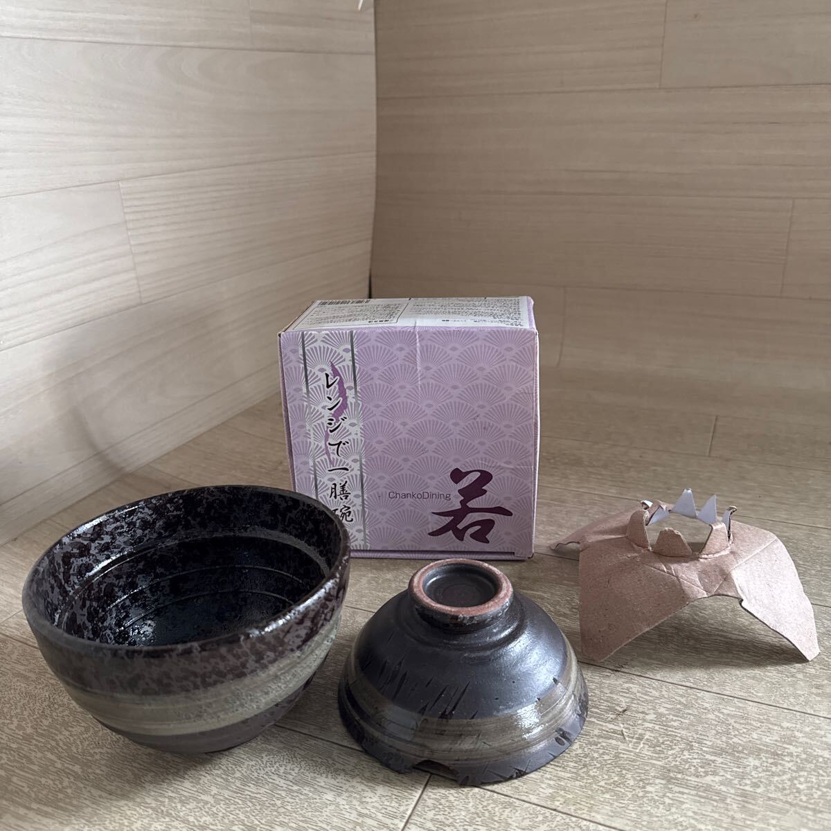【A0797】未使用保管品 ちゃんこダイニング若 レンジで一膳碗 陶器製 和食器◎口径約13㌢x高さ11㌢◎