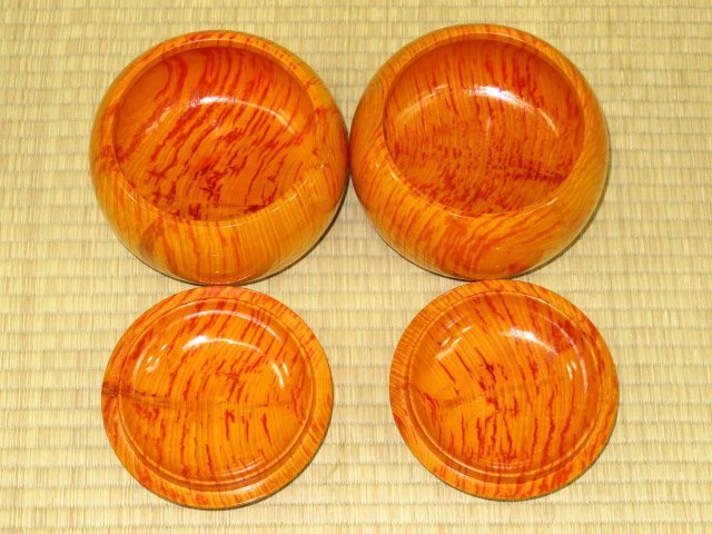 ▲隆祥産業/本榧碁笥▲元箱付き未使用品（囲碁）