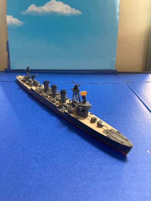 新春福袋セール　日本海軍軽巡洋艦　名取　完成品（マスト補修要）　同艦＝未組立て品福袋付