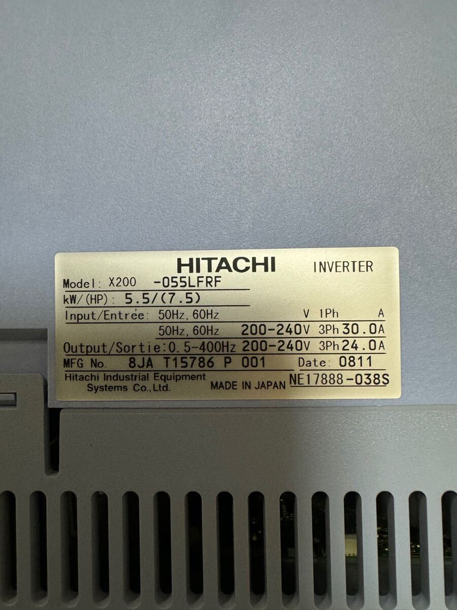 HITACHI インバーター インバータ INVERTER X200-055LFRF HITACHI インバーター インバータ INVERTER X200-055LFRF