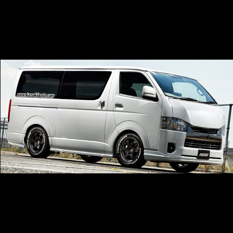 4本セット RAYS 57DR-X 57DRX 16x6.5J 6/139.7 +38 AXZ TOYO OPEN COUNTRY R/T 215/65R16 ホワイトレター ハイエース レジアスエース 200系