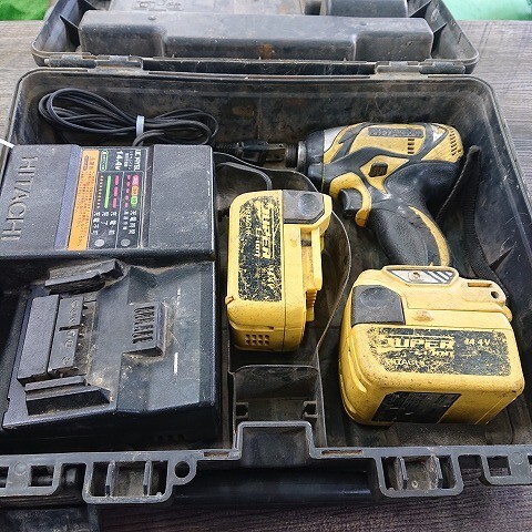 【中古現状品】日立工機　HITACHI　WH14DBAL　14.4V　コードレスインパクトドライバ