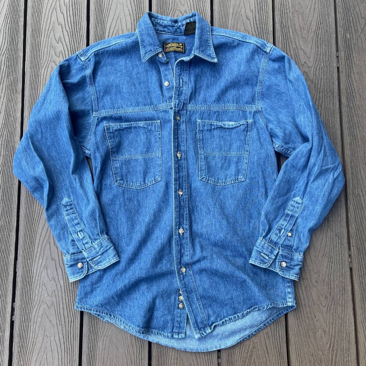 Made in USA Eddie Bauer Denim Shirts アメリカ製　エディバウアー　デニムシャツ