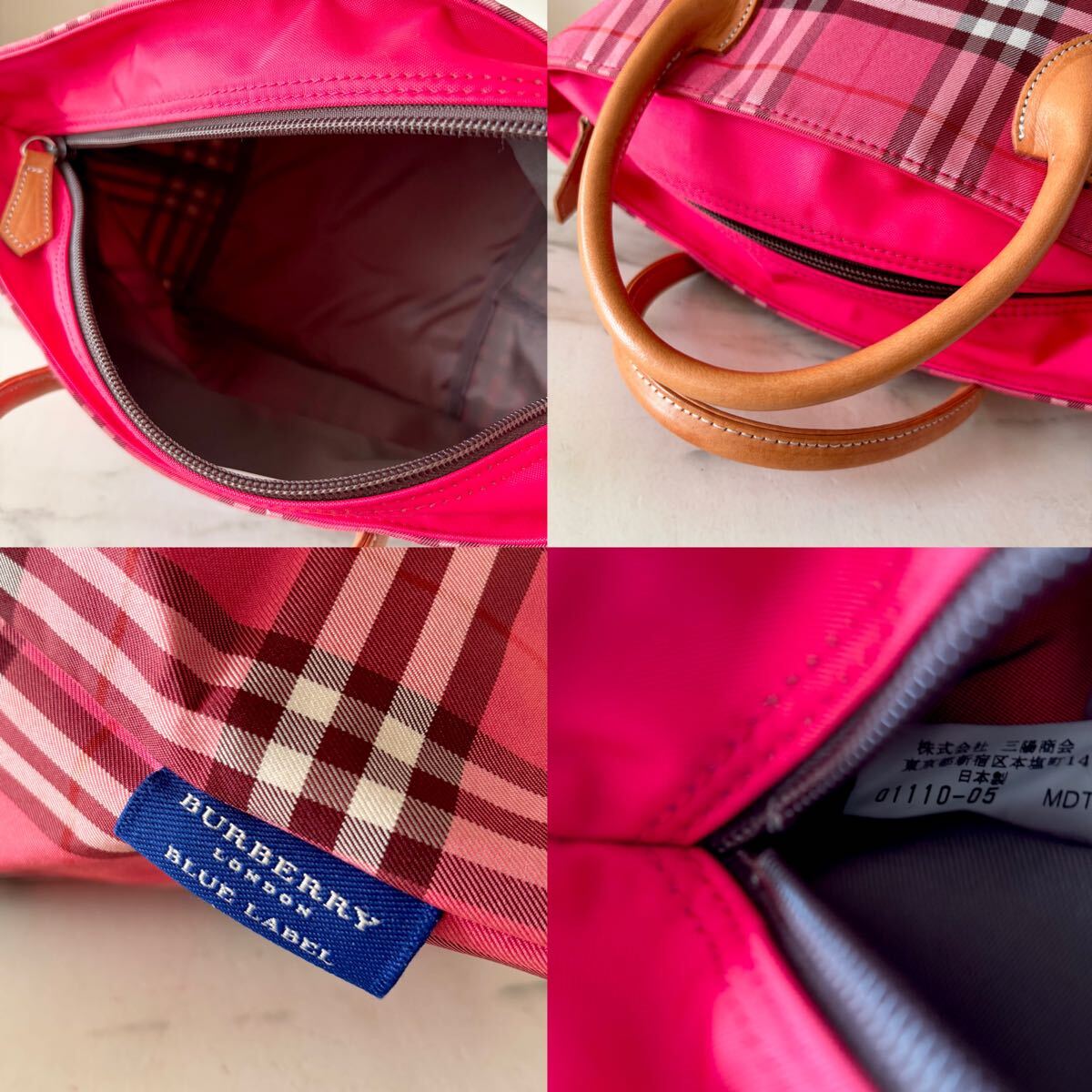 極美品 BURBERRY バーバリー 舟形 レザートートバッグ ノバ 極美品 BURBERRY バーバリー 舟形 レザートートバッグ ノバ