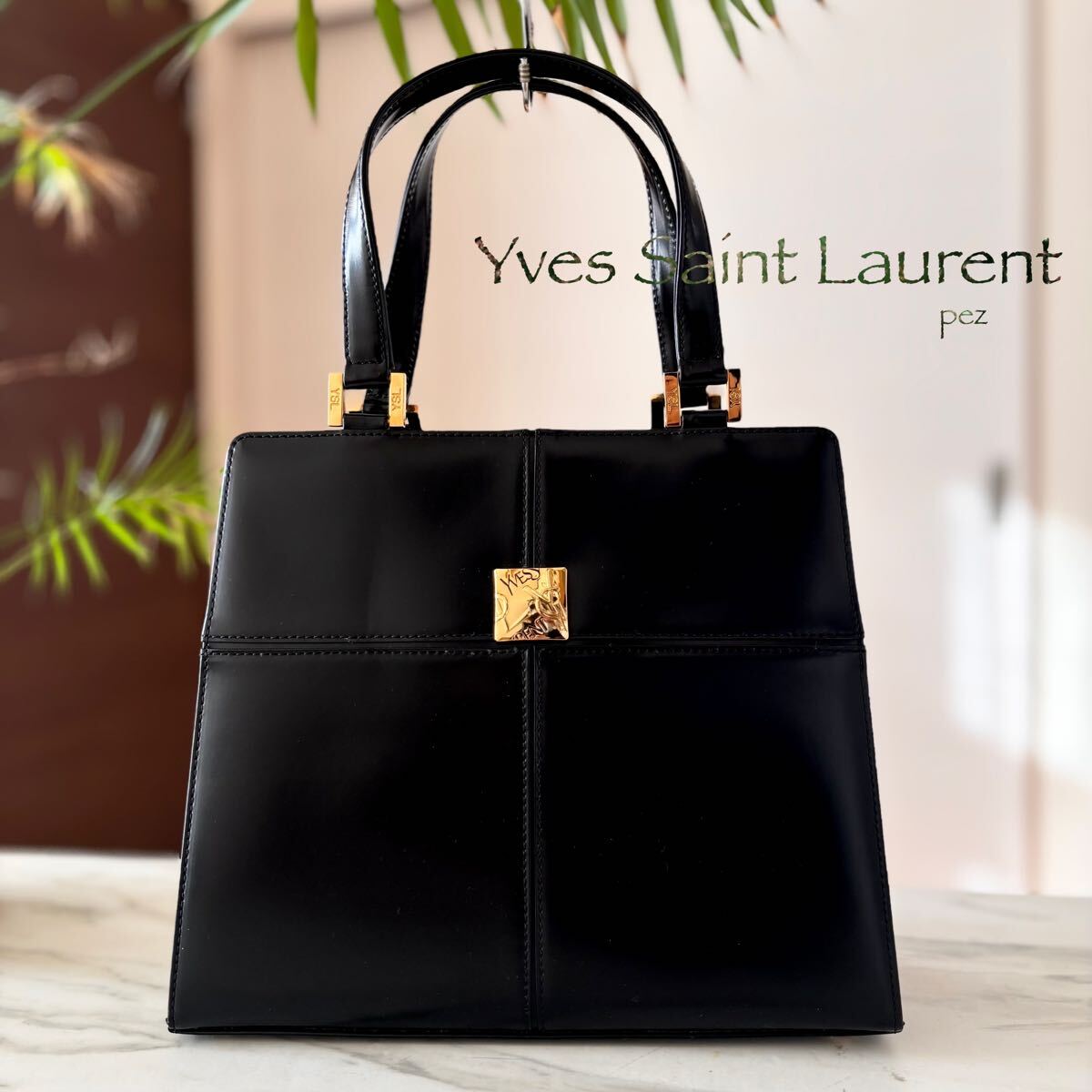 新品同様 YSL イヴサンローラン レザーフォーマルバッグ 新品同様 YSL イヴサンローラン レザーフォーマルバッグ