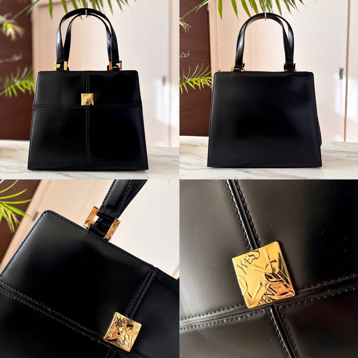 新品同様 YSL イヴサンローラン レザーフォーマルバッグ 新品同様 YSL イヴサンローラン レザーフォーマルバッグ