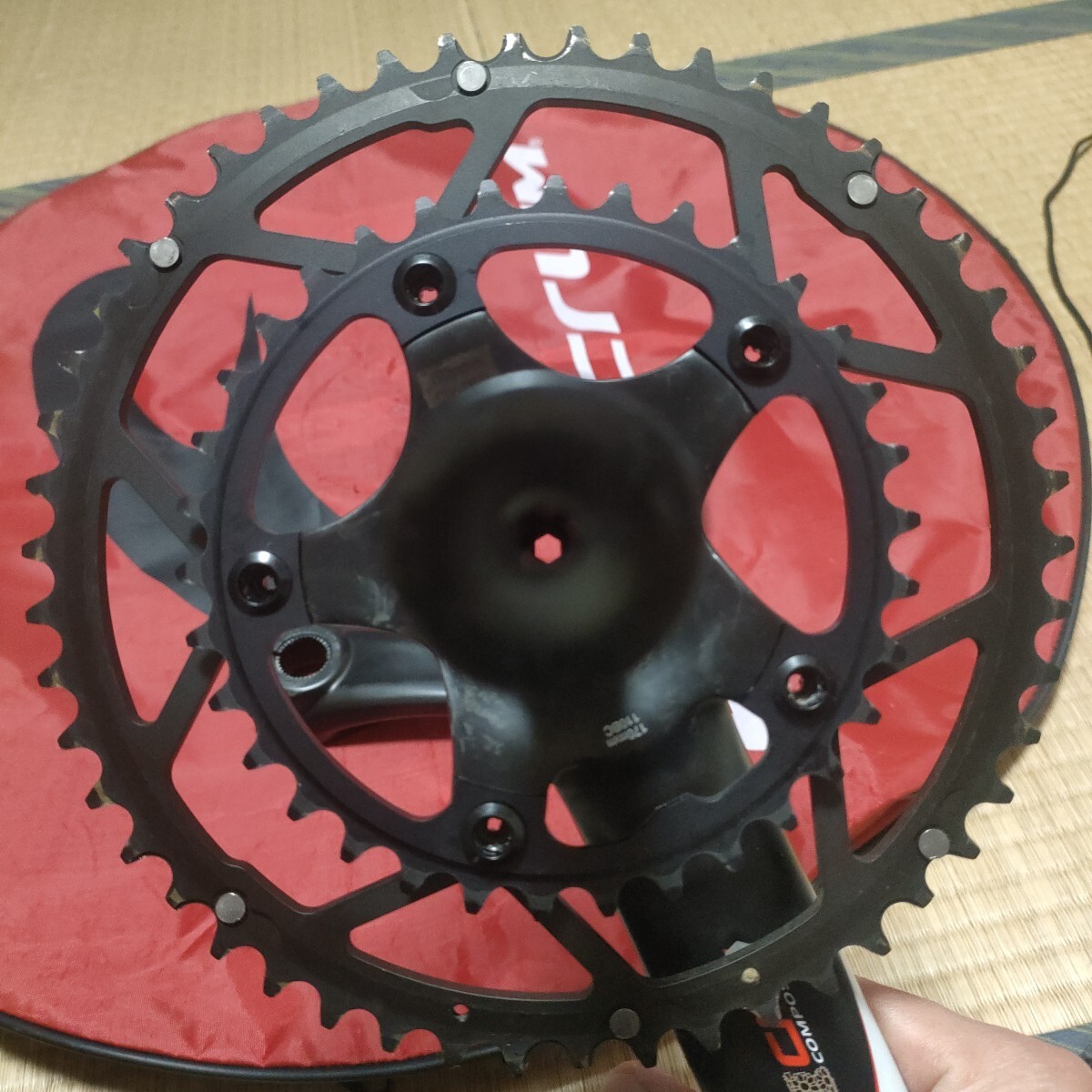イーストン EASTON EC90カーボンクランク 170mm/50/34 24mmシャフト 検 デュラエース DURA-ACE スーパーレコード SUPER RECORD 52/36 53/39