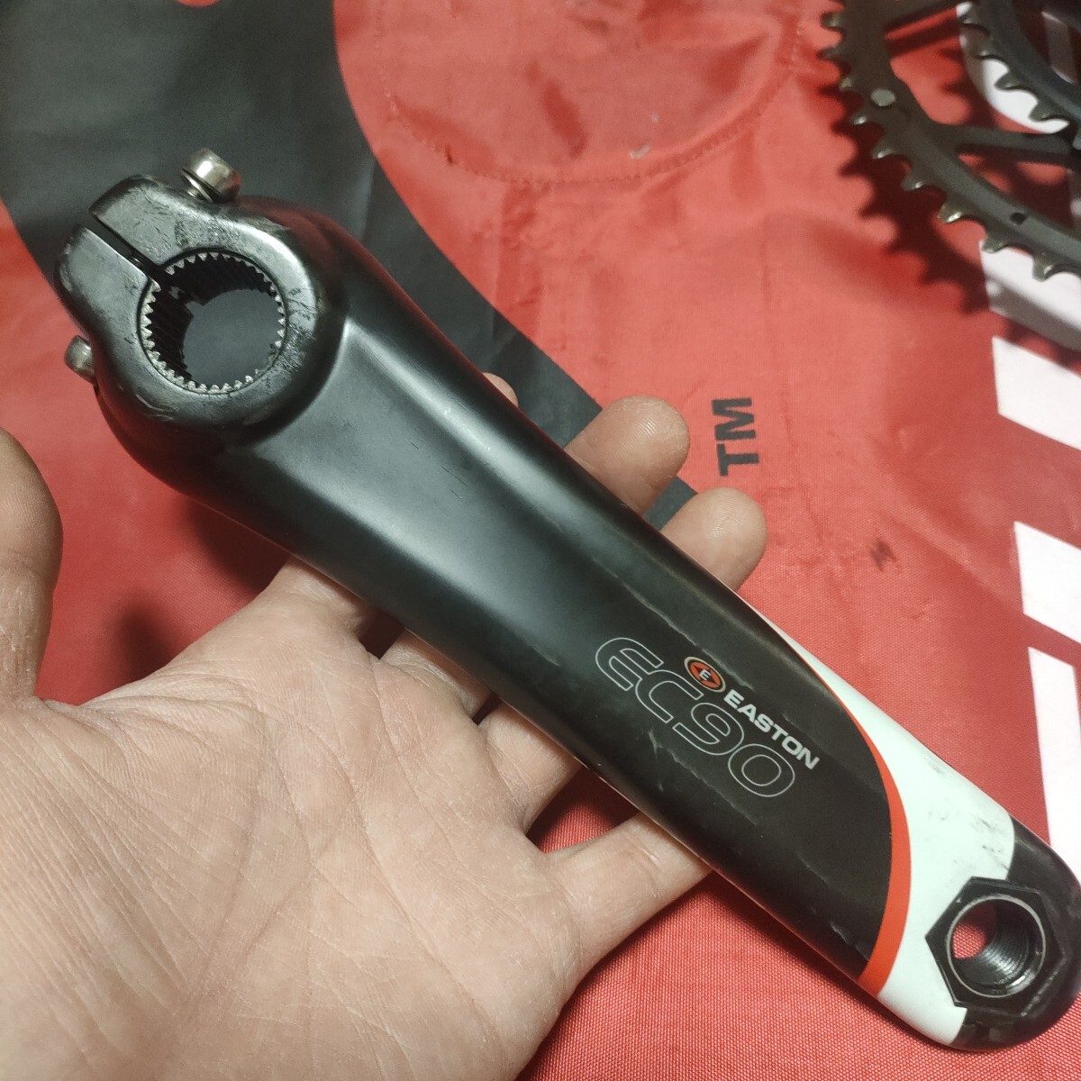 イーストン EASTON EC90カーボンクランク 170mm/50/34 24mmシャフト 検 デュラエース DURA-ACE スーパーレコード SUPER RECORD 52/36 53/39
