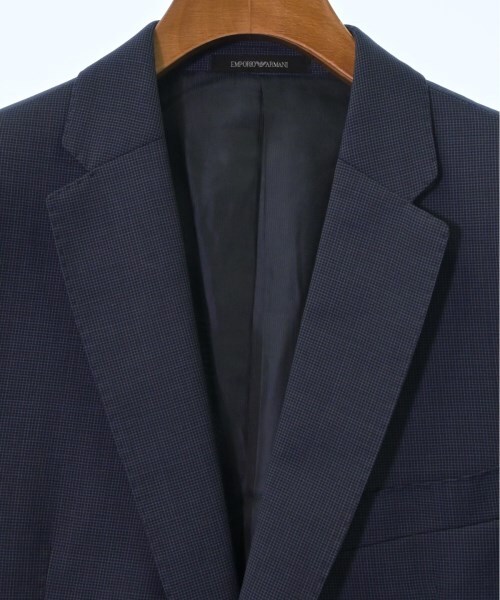 エンポリオアルマーニ テーラード ジャケット ブレザー 48 黒 濃紺 EMPORIO ARMANI テーラードジャケット メンズ エンポリオ