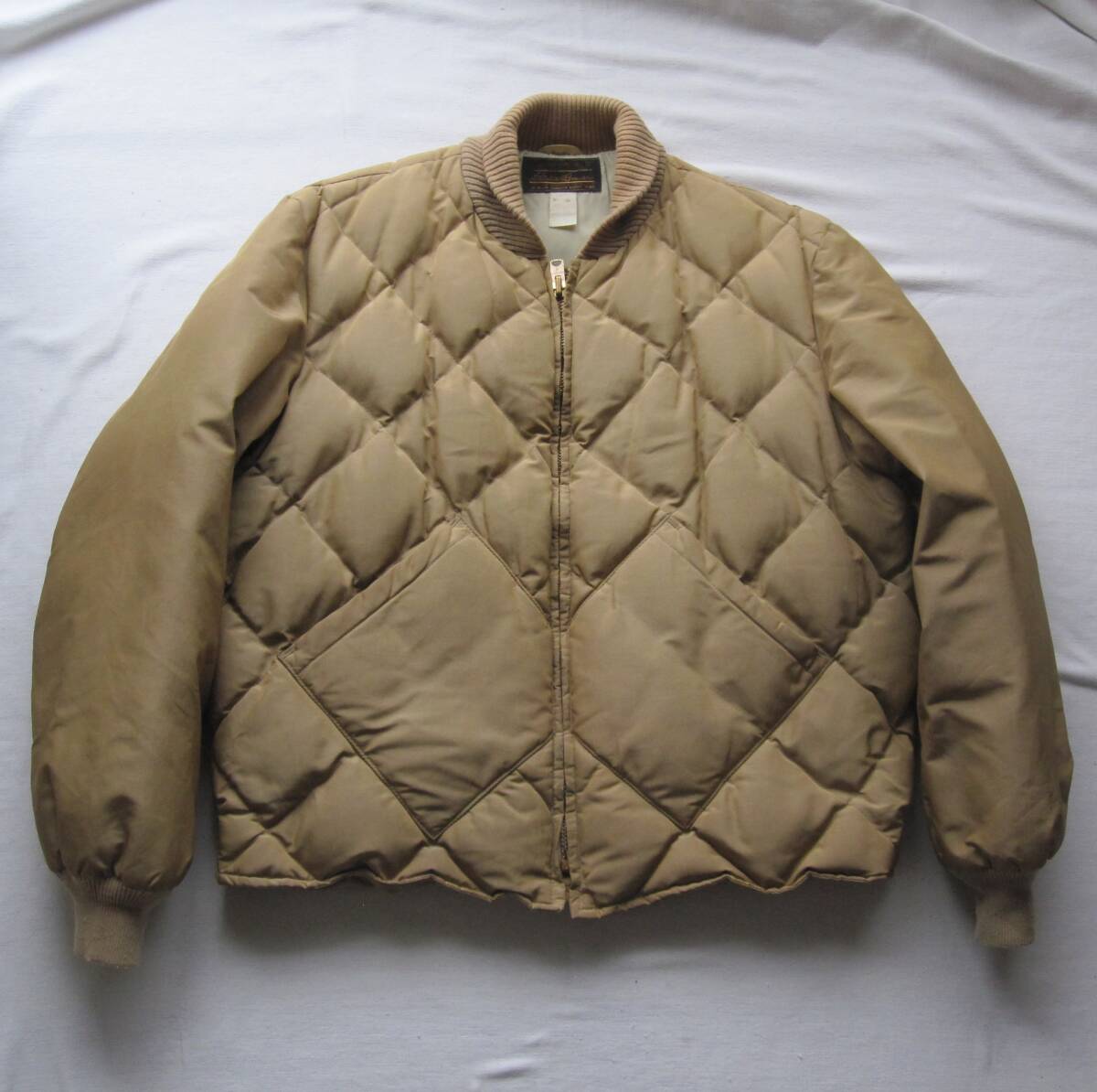 ☆70s エディーバウアー スカイライナー ダウンジャケット (XL) 黒タグ ビンテージ /カラコラム vintage オールパーパス 日の出タグ