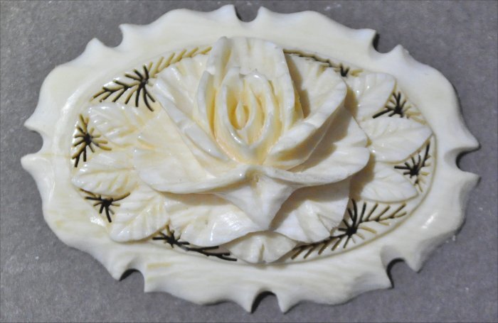 【タイムセール】薔薇のカービング*ナンタケットバスケット用*マンモス タイムセール】薔薇のカービング*ナンタケットバスケット用