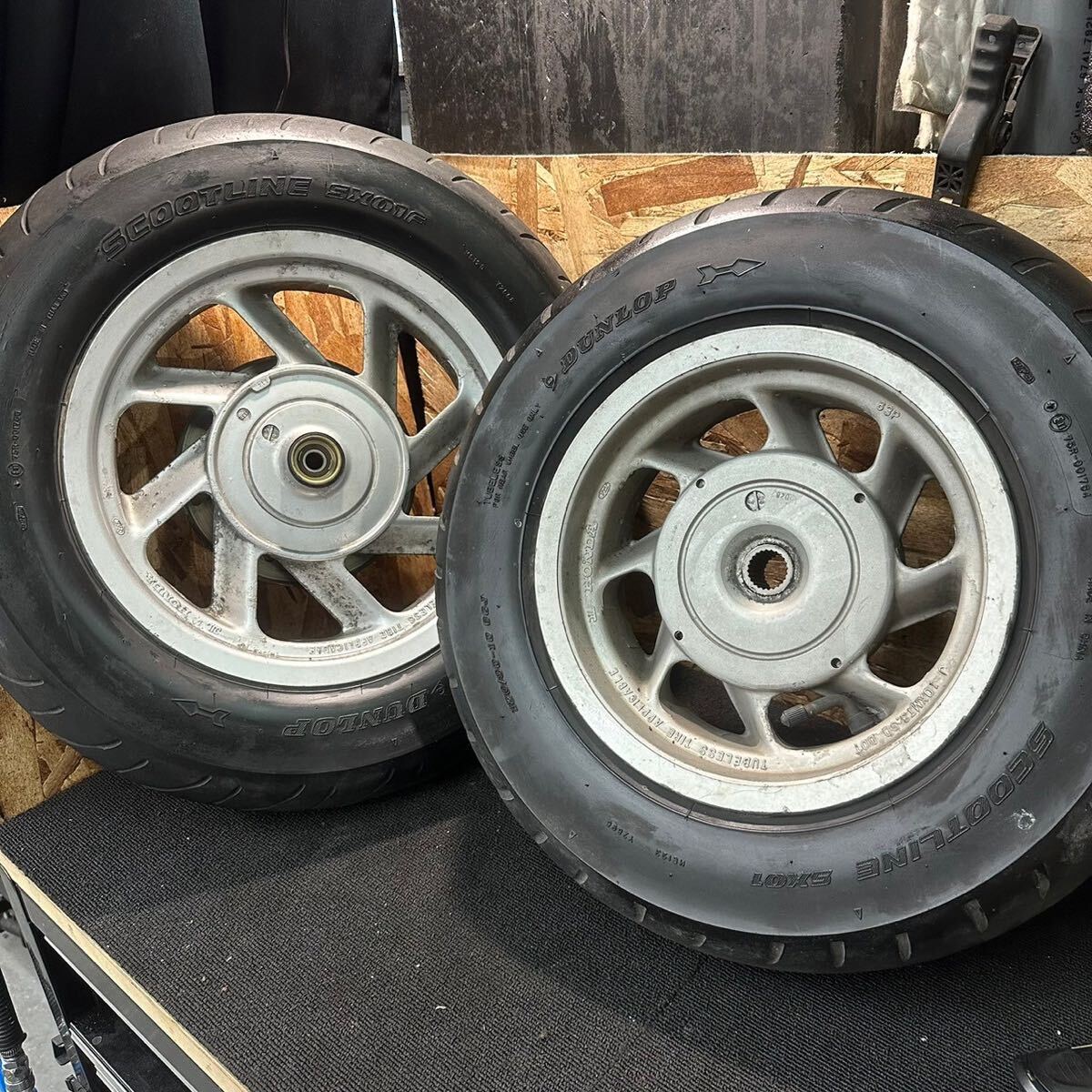 動(dòng)畫(huà)付A40 CN250 ヘリックス　HONDA 純正　アルミホイール前后セット　フュージョン　初期型　MF02