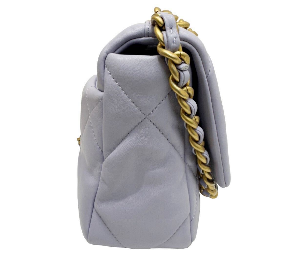  Chanel CHANEL 19 маленький заслонка сумка цепь плечо заслонка женский light purple античный металлические принадлежности Random номер 