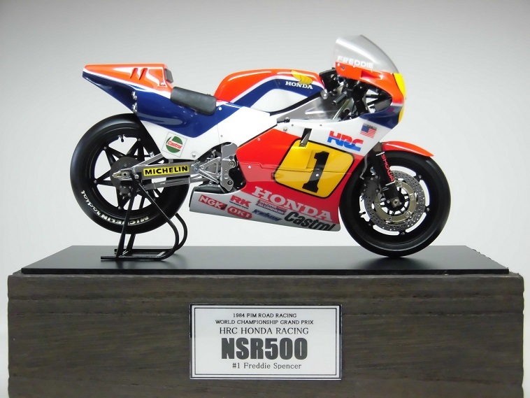 ☆ 1/12 '84 HRC HONDA NSR500 #1 Freddie Spencer 塗装済完成 ☆ 1/12 '84 HRC HONDA NSR500 #1 Freddie Spencer 塗装済完成