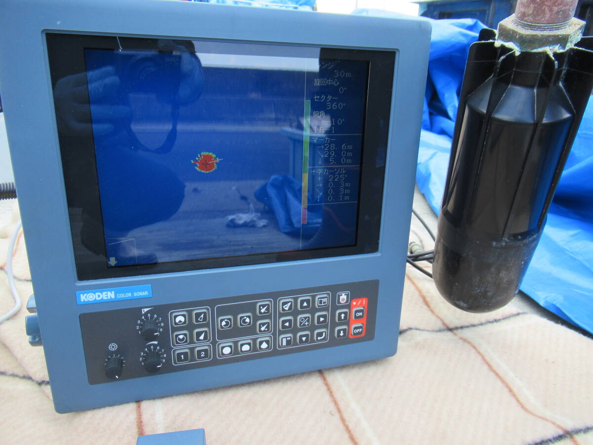 ■動画有 美品 KODEN ソナー ESR-140MkⅡ 液晶10.4型 ※福通営業所留 中古　コーデン