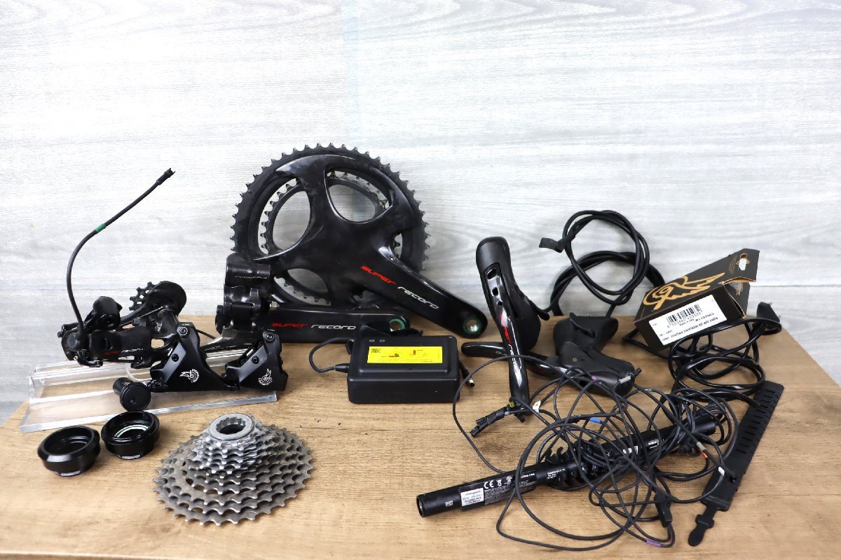 作動確認済 CAMPAGNOLO SUPER RECORD EPS DB カンパニョーロ スーパーレコード 12S 電動 油圧ディスク グループセット cicli17 23
