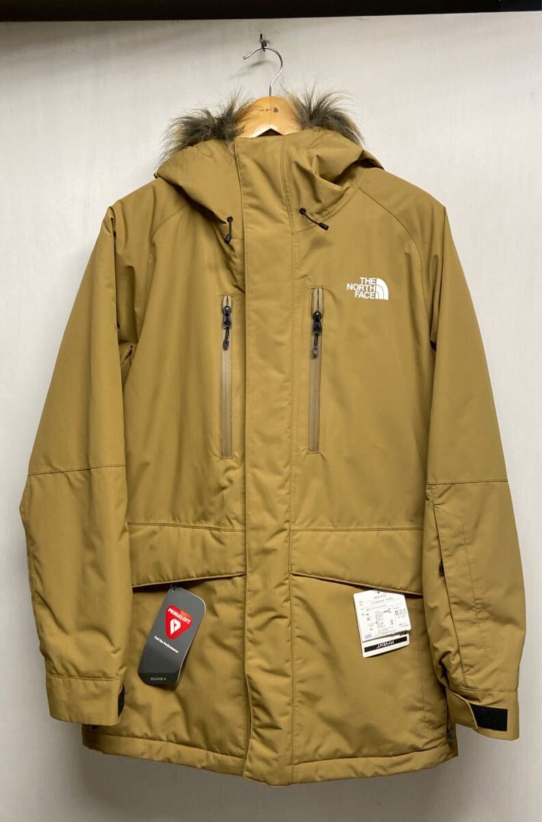 【THE NORTH FACE ノースフェイス】NS61905 ストームピークパーカ Sサイズ キャメル ナイロン ダブルジップ ファー 2412oki h