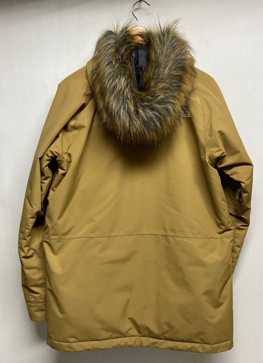 【THE NORTH FACE ノースフェイス】NS61905 ストームピークパーカ Sサイズ キャメル ナイロン ダブルジップ ファー 2412oki h