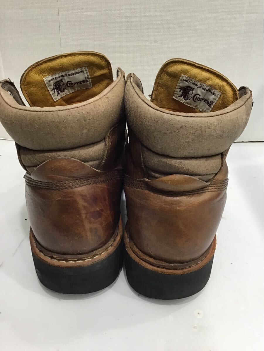 【CHIPPDWA チペワ】 トレッキングブーツ マウンテンブーツ ブラウン US9 Vibramゾール アメカジ 2412oki k_画像6