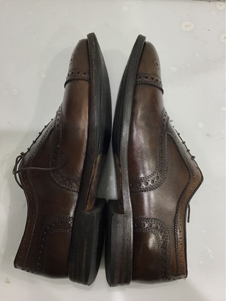 [BROOKS BROTHERS×Allen Edmonds] 55925026 semi blow g платье обувь кожа обувь Brown UK:8.5 American Casual 2412oki k