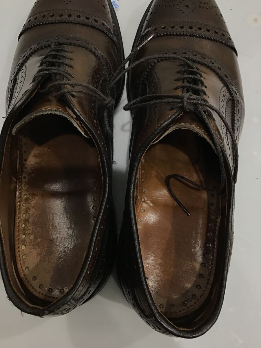 [BROOKS BROTHERS×Allen Edmonds] 55925026 semi blow g платье обувь кожа обувь Brown UK:8.5 American Casual 2412oki k