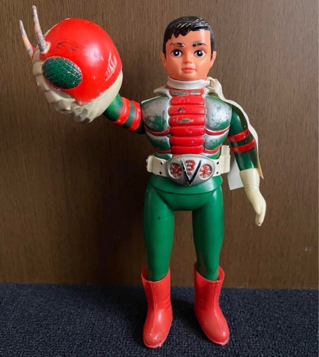 昭和レトロ 当時物 バンダイ 仮面ライダーV3|ソフビ 昭和レトロ 当時物 バンダイ 仮面ライダーV3|ソフビ